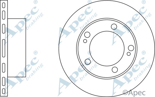 APEC BRAKING Jarrulevy DSK2728